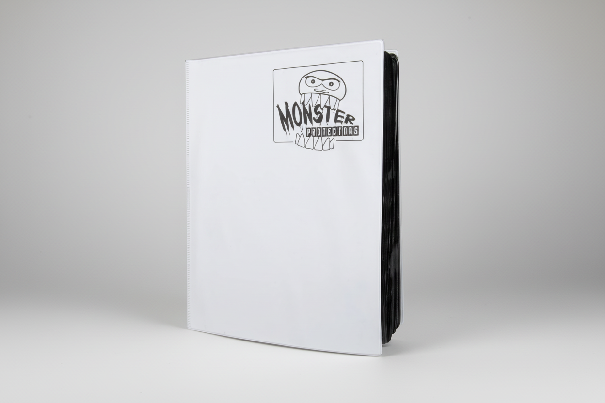 Monster 9 Pocket Binder - Matte White