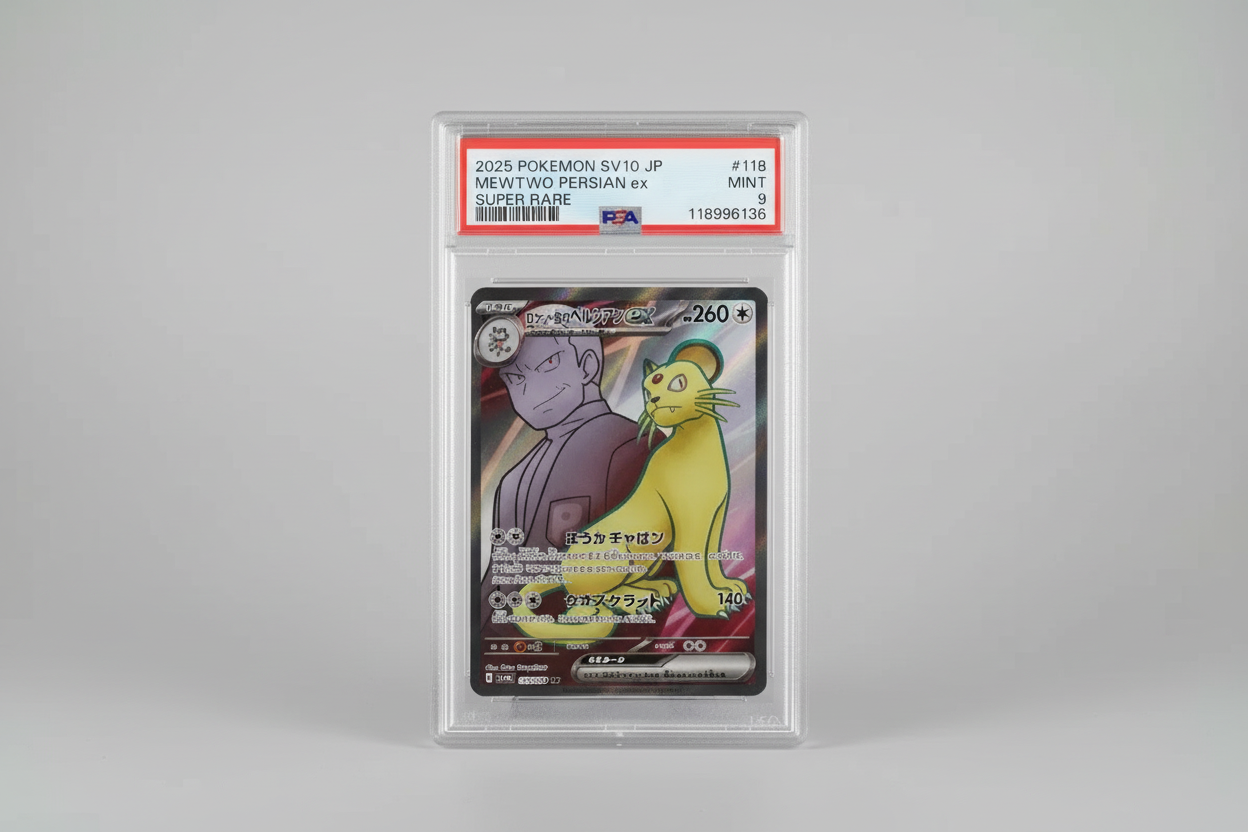 Team Rocket's Persian ex #118 Japanese Glory of Team Rocket PSA 9