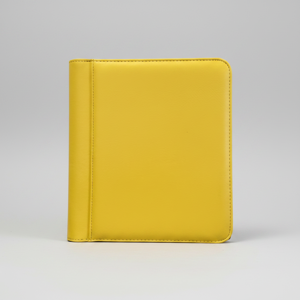 Generic 4-Pocket Zippered Toploader Binder - Leatherette
