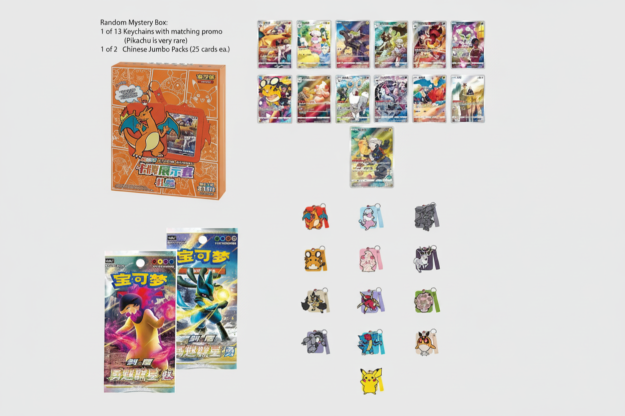 Pokémon TCG: Chinese Random Keychain Blind Box (Vol. 2)