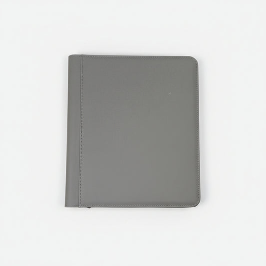 Generic 9-Pocket Zippered Top loader Binder Grey