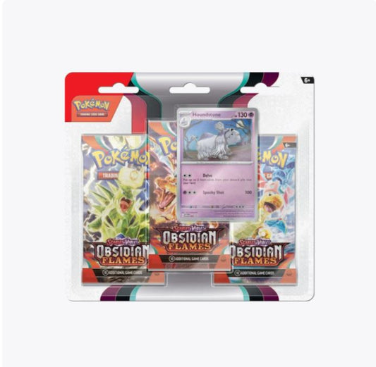 Obsidian Flames 3 Pack Blister [Houndstone]