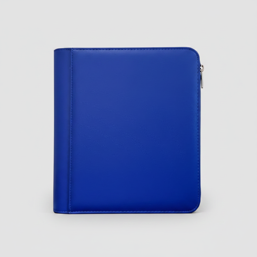Generic 4-Pocket Zippered Toploader Binder - Leatherette