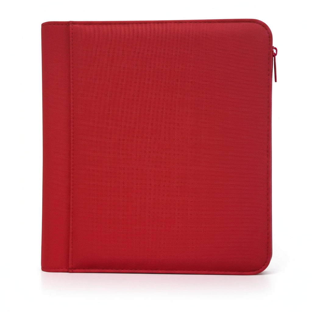 Generic 4-Pocket Zippered Toploader Binder - Diamond Texture