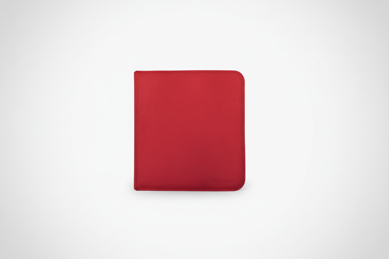 Vivid 12-Pocket Zippered PRO-Binder - Red - Ultra Pro