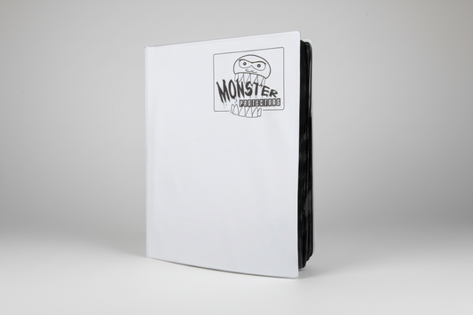 Monster 9 Pocket Binder - Matte White