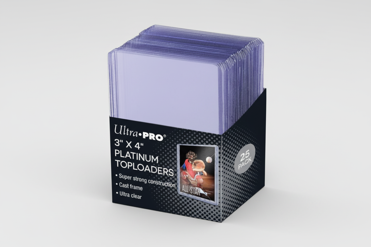 Ultra Pro 3 x 4 in. Toploader Ultra Clear Platinum Cards - 25 Count