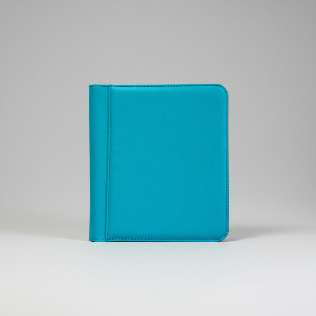 Generic 4-Pocket Zippered Toploader Binder - Leatherette