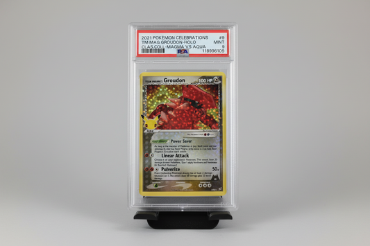 Team Magma's Groudon #9 Celebrations PSA 9